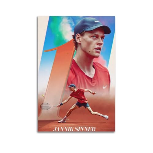 WYATAO Jannik Sinner Sports Star Posterdruck, Fotokunst, Gemälde, Leinwand, Heimdekoration, Schlafzimmer, moderne Dekorationen, 20 x 30 cm WYATAO Jannik Sinner Sports Star Posterdruck, Fotokunst, Gemälde, Leinwand, Heimdekoration, Schlafzimmer, moderne Dekorationen, 20 x 30 cm von WYATAO