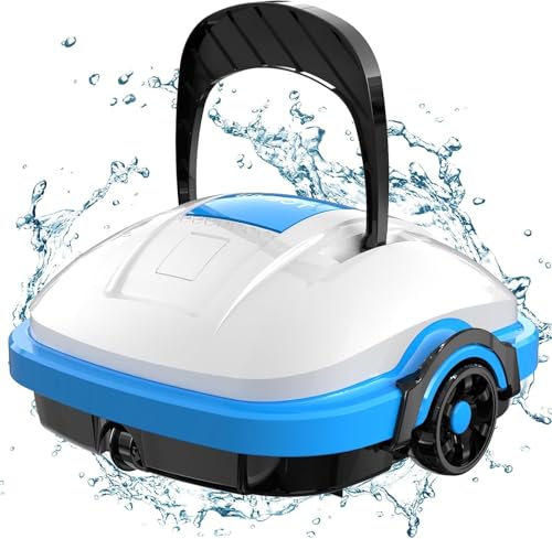 Poolroboter Akku Ohne Kabel Poolsauger Roboter mit Dual-Antriebsmotoren Und Doppelfiltration, Automatisches Parken Poolroboter Akku Robotersauger für Flachem Boden Aufstellpools bis 50 m² Saugroboter Poolroboter Akku Ohne Kabel Poolsauger Roboter mit Dual-Antriebsmotoren Und Doppelfiltration, Automatisches Parken Poolroboter Akku Robotersauger für Flachem Boden Aufstellpools bis 50 m² Saugroboter von WYBOT