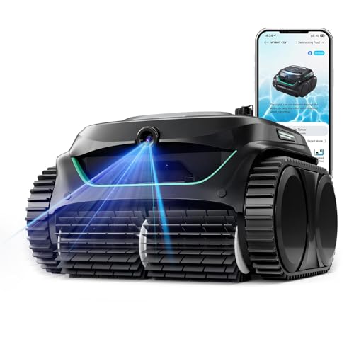 WYBOT C2 Vision AI Kamera Kabelloser poolroboter mit Akku, poolroboter Boden und Wand, Zweischicht-Filterung, bürstenloser Motor, leistungsstarke Absaugung, für Eingelassene Pools bis zu 180㎡ WYBOT C2 Vision AI Kamera Kabelloser poolroboter mit Akku, poolroboter Boden und Wand, Zweischicht-Filterung, bürstenloser Motor, leistungsstarke Absaugung, für Eingelassene Pools bis zu 180㎡ von WYBOT