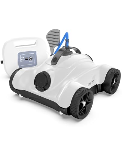 WYBOT Poolroboter, Poolsauger mit 150W, Starke Saugkraft, 3 Timing-Funktionen (1/2/3H), Dualer Motor, Poolreiniger Automatische für Pool Steigungen bis 30° von WYBOT