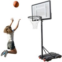 Basketballkorb Basketballständer mit Rollen Basketballanlage Korbanlage Höhenverstellbare 155-210cm von WYCTIN