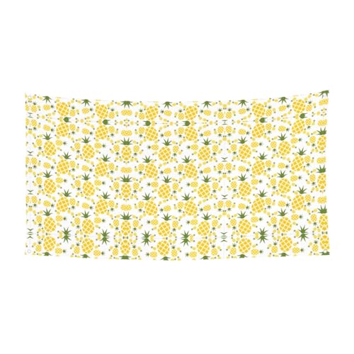 Ananas-Druck 1 Packung Banner Schild für Halloween, Innen- und Außenbereich, hängende Dekoration, UV-beständig, mit Metalllöchern von WYCZHY