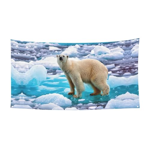Bären Eisdruck 1 Pack Banner Schild für Halloween, Innen- und Außenbereich, hängende Dekoration, UV-beständig, mit Metalllöchern Bären Eisdruck 1 Pack Banner Schild für Halloween, Innen- und Außenbereich, hängende Dekoration, UV-beständig, mit Metalllöchern von WYCZHY
