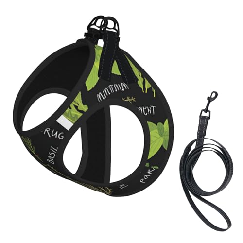 Basil Thymian Dill & Rosmarin Printing Dog Summer Harness,Soft Light Puppy Vest,Breathable Pet Harness Reflective For Easy Walking Basil Thymian Dill & Rosmarin Printing Dog Summer Harness,Soft Light Puppy Vest,Breathable Pet Harness Reflective For Easy Walking von WYCZHY