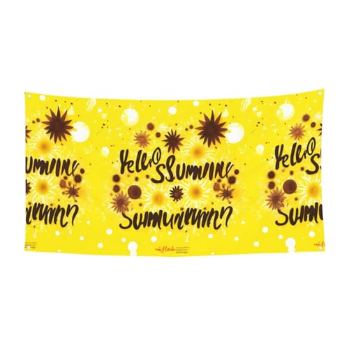 Goodlooking Hello Nice Sunshines Druck Banner Schild für Halloween, Innen- und Außenbereich, UV-beständig, mit Metalllöchern, 1 Stück von WYCZHY
