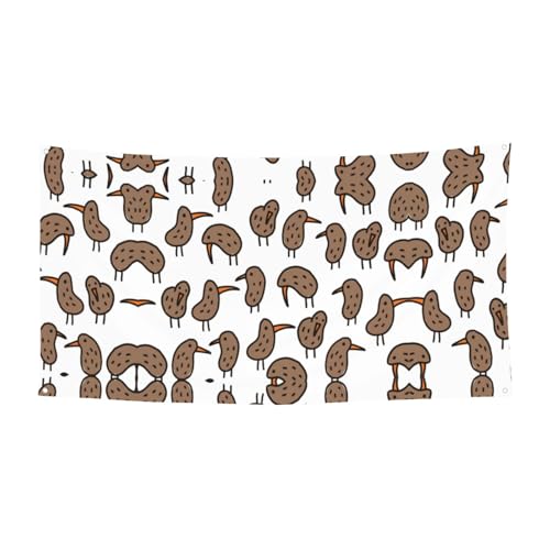 Kiwi Birds niedlicher Druck, 1 Packung Banner Schild für Halloween, Innen- und Außenbereich, hängende Dekoration, UV-beständig, mit Metalllöchern Kiwi Birds niedlicher Druck, 1 Packung Banner Schild für Halloween, Innen- und Außenbereich, hängende Dekoration, UV-beständig, mit Metalllöchern von WYCZHY