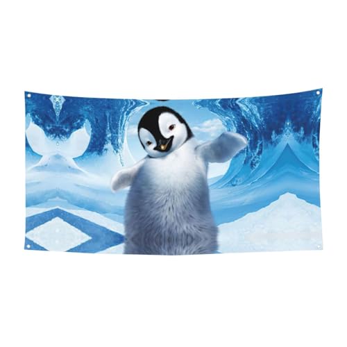 Niedliche Pinguine machen Bilder drucken 1 Packung Banner Schild für Halloween, Innen- und Außenbereich, hängende Dekoration, UV-beständig, mit Metalllöchern Niedliche Pinguine machen Bilder drucken 1 Packung Banner Schild für Halloween, Innen- und Außenbereich, hängende Dekoration, UV-beständig, mit Metalllöchern von WYCZHY