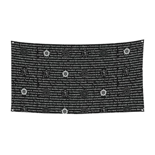 Supernatural Inspiration Printing Banner Schild für Halloween, Innen- und Außenbereich, UV-beständig, mit Metalllöchern, 1 Stück von WYCZHY