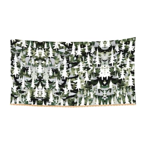 Weiße Bäume mit Camouflage-Druck, 1 Stück, Banner für Halloween, Innen- und Außenbereich, hängende Dekoration, UV-beständig, mit Metalllöchern Weiße Bäume mit Camouflage-Druck, 1 Stück, Banner für Halloween, Innen- und Außenbereich, hängende Dekoration, UV-beständig, mit Metalllöchern von WYCZHY