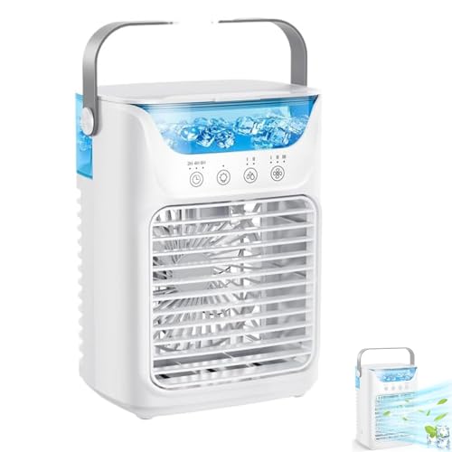 Tundra Freeze Portable Ac,Portable Air Conditioner,cooler Fan,4-in-1 Mini Air Cooler with 3 Wind Speed (White) von WYDDSX
