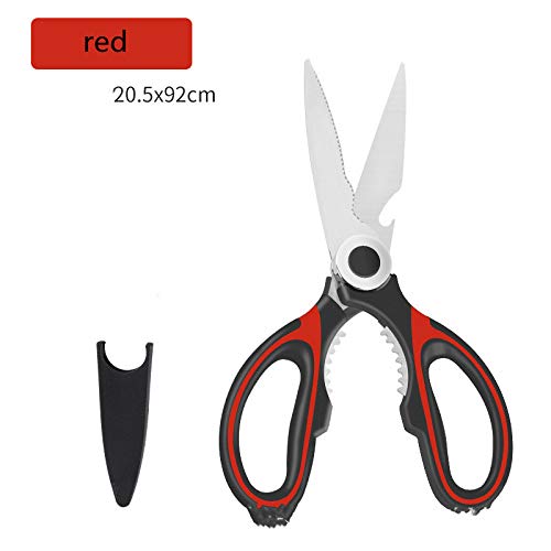Küchenschere Multifunktionale Edelstahl Hühnerknochen Schere Panda Schere Küche Multifunktionale Schere Schwarz und rot Küchenschere Multifunktionale Edelstahl Hühnerknochen Schere Panda Schere Küche Multifunktionale Schere Schwarz und rot von WYDIY