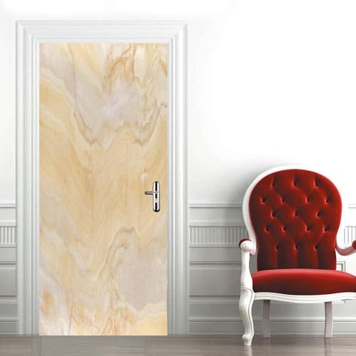 3D Kreative Türaufkleber Gelbe Marmorstruktur Modern 90X200Cm Selbstklebend Art Decals Wandaufkleber Pvc Fototapete Wasserdichte Türtapete Poster Wohnzimmer Küche Schlafzimmer Dekoration 3D Kreative Türaufkleber Gelbe Marmorstruktur Modern 90X200Cm Selbstklebend Art Decals Wandaufkleber Pvc Fototapete Wasserdichte Türtapete Poster Wohnzimmer Küche Schlafzimmer Dekoration von WYDRFQ