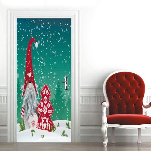 3D Kreative Türaufkleber Winter Schneeflocken Weihnachtsdekoration 90X200Cm Selbstklebend Art Decals Wandaufkleber Pvc Fototapete Wasserdichte Türtapete Poster Wohnzimmer Küche Schlafzimmer Dekorat 3D Kreative Türaufkleber Winter Schneeflocken Weihnachtsdekoration 90X200Cm Selbstklebend Art Decals Wandaufkleber Pvc Fototapete Wasserdichte Türtapete Poster Wohnzimmer Küche Schlafzimmer Dekorat von WYDRFQ