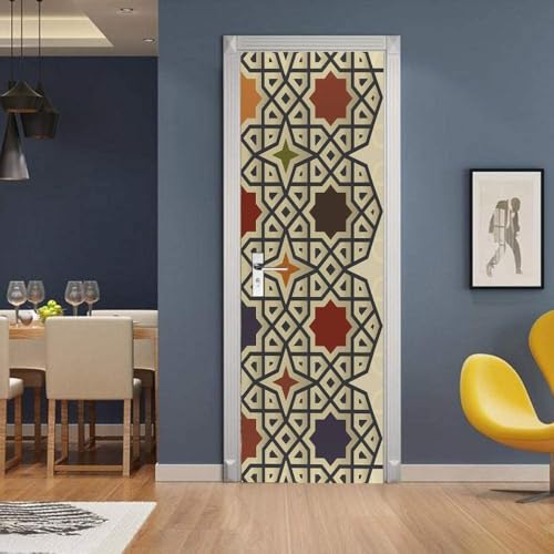 3D Türaufkleber Pvc Wasserdichte Selbstklebe Abnehmbare Aufkleber 95X215Cm Einfache Geometrische Farbabstimmung Poster Fototapete Wohnzimmer Schlafzimmer Bad Türtapete Kunst Wandwandaufkleber 3D Türaufkleber Pvc Wasserdichte Selbstklebe Abnehmbare Aufkleber 95X215Cm Einfache Geometrische Farbabstimmung Poster Fototapete Wohnzimmer Schlafzimmer Bad Türtapete Kunst Wandwandaufkleber von WYDRFQ
