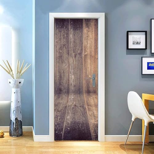 Art Wandtattoo Kreatives Retro-Braunes Holzbrett 77X200Cm 3D Kreative Türaufkleber Selbstklebend Türposter Schlafzimmer Haus Bad Wasserdichte Türtapete Wohnzimmer Deko Wandbild Wandaufkleber Art Wandtattoo Kreatives Retro-Braunes Holzbrett 77X200Cm 3D Kreative Türaufkleber Selbstklebend Türposter Schlafzimmer Haus Bad Wasserdichte Türtapete Wohnzimmer Deko Wandbild Wandaufkleber von WYDRFQ