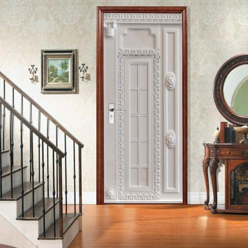 Türtapete Selbstklebend Türposter Geformter Weißer Gips 77X200Cm 3D Türaufkleber Wasserdichte Fototapete Türfolie Abnehmbar Wandaufkleber Wohnzimmer Küche Schlafzimmer Deko Wandbild Türtapete Selbstklebend Türposter Geformter Weißer Gips 77X200Cm 3D Türaufkleber Wasserdichte Fototapete Türfolie Abnehmbar Wandaufkleber Wohnzimmer Küche Schlafzimmer Deko Wandbild von WYDRFQ