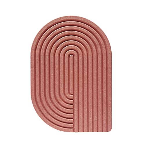 WYE Schneidebrett klein - Curve Kalypsorot (Rot) - Design Küchenbrett multifunktional & nachhaltig spülmaschinenfest - auch als Käsebrett Wurstplatte - aus Holz-Werkstoff Neolign - 26x18cm von WYE