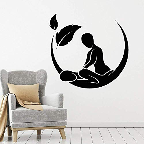 Massagesalon Wandtattoos Spa Schönheit Gesundheitstherapie Wandaufkleber Vinyl Massage Schönheitssalon Dekoration Wasserdicht Wandbild 57X60Cm von WYFCL