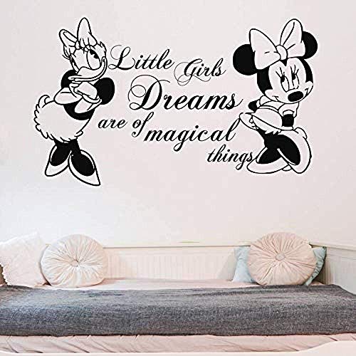 Spaß Mickey Mouse Und Donald Duck Applique Grundschule Kindergarten Kinderzimmer Abnehmbare Vinyl Tapete 71Cmx42Cm von WYFCL