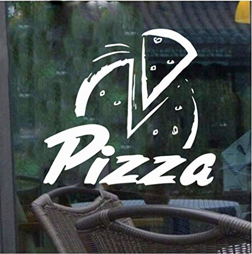 Wandaufkleber Pizzeria Wand- / Fensterladen Vinyl Aufkleber Aufkleber. Verschiedene Farb- Und Größenoptionen. Pizza Restaurant 46X42Cm von WYFCL