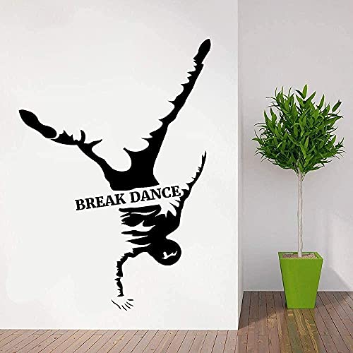 Wandaufkleber Pvc Abnehmbare Wandaufkleber Breakdance Dance Boy Room Teen Room Dekoration 80X57Cm von WYFCL