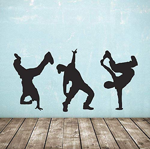 WYFCL Wandaufkleber Wandtattoos Street Hip Hop Tanzaufkleber Tänzer Teenager Jungen Beroom Wandtattoos Raumdekoration Poster 83X42Cm PVC Schwarz Straße und Tanz Street Art Wand Glas Tür WYFCL Wandaufkleber Wandtattoos Street Hip Hop Tanzaufkleber Tänzer Teenager Jungen Beroom Wandtattoos Raumdekoration Poster 83X42Cm PVC Schwarz Straße und Tanz Street Art Wand Glas Tür von WYFCL