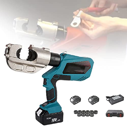 4000-Mah-Hydraulik-Kabelschneider, 18-V-Hydraulik-Crimper-Kabel-Crimpwerkzeug Zum Anschließen Von 16–300 Mm² Kupferkabelschuhen Und Aluminiumkabelschuhen, Led-Digitalanzeige, Batteriebetrieben 4000-Mah-Hydraulik-Kabelschneider, 18-V-Hydraulik-Crimper-Kabel-Crimpwerkzeug Zum Anschließen Von 16–300 Mm² Kupferkabelschuhen Und Aluminiumkabelschuhen, Led-Digitalanzeige, Batteriebetrieben von WYFQL-JYO