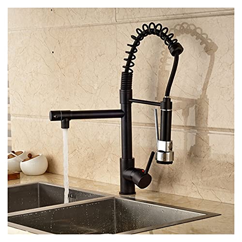 Bidet-Sprüher für Toilette, schwarzer WC-Hand-Bidet-Wasserhahn, WC-Aufsatz, Handgewebewindel-Sprühset, Sprühpistolen-Set mit Winkelventil (Spritzpistolen-Set) (schwarze Bronze, Schwarz Bronze a) von WYFQL-JYO