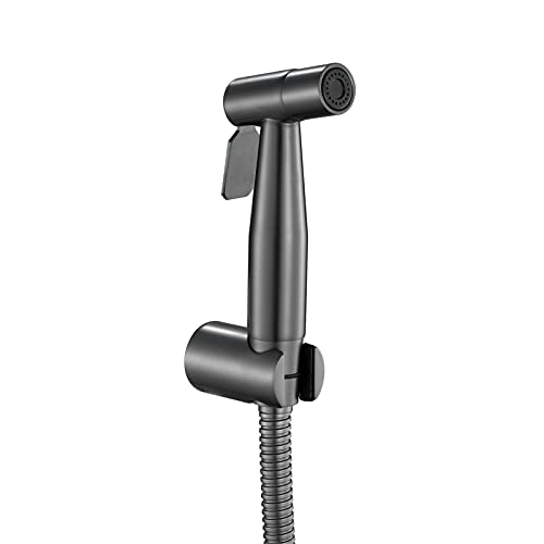 Bidet-Sprühgerät, Hand-Bidet-Wasserhahn für Toilette, Stoffwindel-Spray mit 140 cm Brauseschlauch, Sprühpistolen-Set mit Winkelventil (Spritzpistolen-Set) (Spritzpistolen-Set) (Spritzpistolen-Set) von WYFQL-JYO