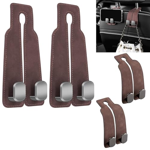 WYFZ 4 Stück Auto Lagerung Haken für BMW 2er Active Tourer Typ F45 ab Bj. 03/2014 -, Auto Haken Rücksitz Kopfstütze Haken Multifunktionale Lederhaken Kompatibel Handyhalterung,Brown WYFZ 4 Stück Auto Lagerung Haken für BMW 2er Active Tourer Typ F45 ab Bj. 03/2014 -, Auto Haken Rücksitz Kopfstütze Haken Multifunktionale Lederhaken Kompatibel Handyhalterung,Brown von WYFZ