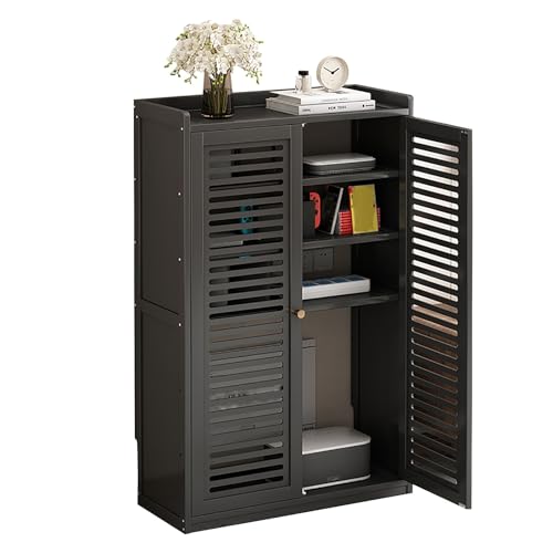 HeizköRperabdeckung, Router-Abdeckung FüR HeizköRper, FüR Zuhause, Wohnzimmer, Schlafzimmer, BüRo, Heizung, Dekorativer Schrank(Black,Large) von WYHBXD