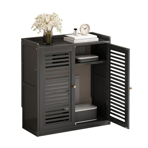 HeizköRperabdeckung, Router-Abdeckung FüR HeizköRper, FüR Zuhause, Wohnzimmer, Schlafzimmer, BüRo, Heizung, Dekorativer Schrank(Black,Small) von WYHBXD