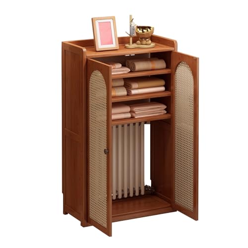 Heizkörperabdeckung, Belüftete Sicherheits-Heizkörperabdeckung, Dekorative Heizkörperabdeckung, Raumdekorativer Heizschrank, Für Heizkörper, Router, Wasserverteiler(Large) von WYHBXD