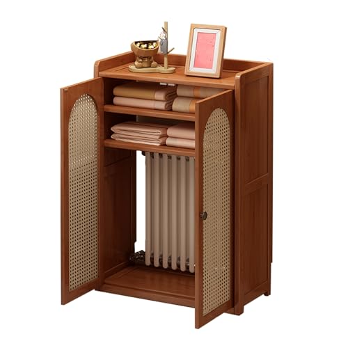 Heizkörperabdeckung, Belüftete Sicherheits-Heizkörperabdeckung, Dekorative Heizkörperabdeckung, Raumdekorativer Heizschrank, Für Heizkörper, Router, Wasserverteiler(Medium) von WYHBXD