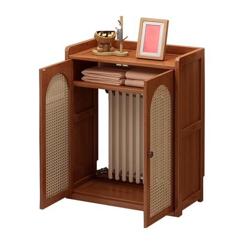 Heizkörperabdeckung, Belüftete Sicherheits-Heizkörperabdeckung, Dekorative Heizkörperabdeckung, Raumdekorativer Heizschrank, Für Heizkörper, Router, Wasserverteiler(Small) von WYHBXD