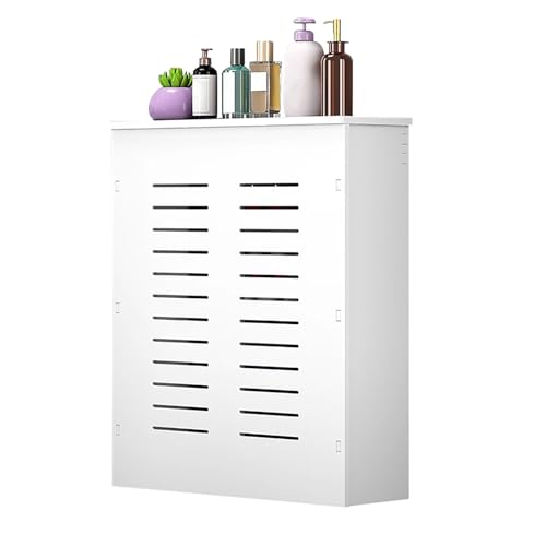 WeißE HeizköRperverkleidung Im Modernen Stil, Wandschrank, Verdeckt Unordentliche HeizköRperrohre, Einfache Montage(60x80x20cm/24x31x8") von WYHBXD