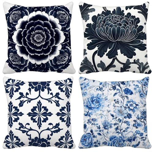 Outdoor Wetterfest Kissenbezug 40x40cm 4er Set Blume Kissenbezüge Böhmen Outdoor Kissen Wasserdicht Leinen Quadrat Sofakissen Dekokissen für Garten Terrasse Bank Stuhl Heim Dekoration Model-0667 Outdoor Wetterfest Kissenbezug 40x40cm 4er Set Blume Kissenbezüge Böhmen Outdoor Kissen Wasserdicht Leinen Quadrat Sofakissen Dekokissen für Garten Terrasse Bank Stuhl Heim Dekoration Model-0667 von WYJCDWOU