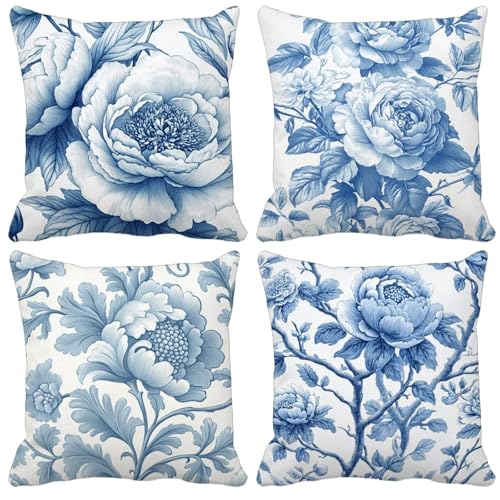 Outdoor Wetterfest Kissenbezug 55x55cm 4er Set Pflanze Kissenbezüge Blume Outdoor Kissen Wasserdicht Leinen Quadrat Sofakissen Dekokissen für Garten Terrasse Bank Stuhl Heim Dekoration Model-0677 Outdoor Wetterfest Kissenbezug 55x55cm 4er Set Pflanze Kissenbezüge Blume Outdoor Kissen Wasserdicht Leinen Quadrat Sofakissen Dekokissen für Garten Terrasse Bank Stuhl Heim Dekoration Model-0677 von WYJCDWOU