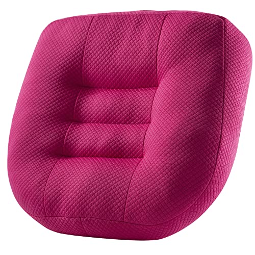 WYJHNL Ergonomisches/Orthopädisch Sitzkissen Kissen für Bürostuhl/Auto, Sitzauflage/Sitzauflagen/Sitzerhöhung Auto Erwachsene Sitzerhöhung für Hintern, rückenschmerzen, Boden, Stuhl 40x40cm pink von WYJHNL