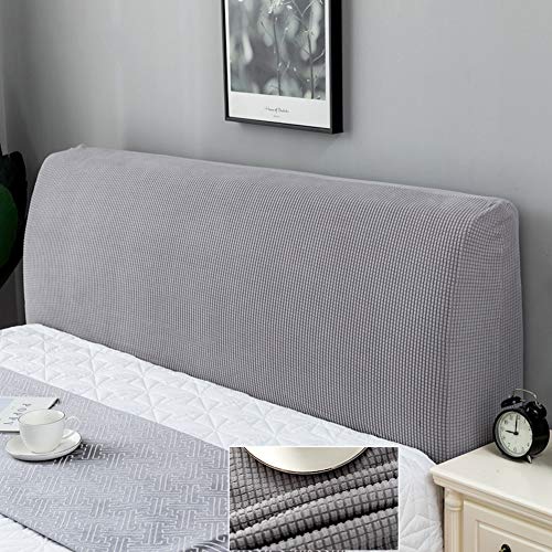 WYJHNL Kopfbedeckung für Bett, Kopfbezug, elastisch, Fleece, Kopfschutz, für Doppelbett, waschbar, für Schlafzimmer Blue And Gray 180-190 cm von WYJHNL