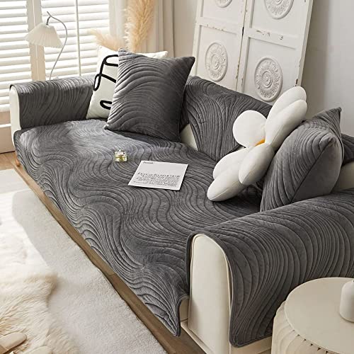 WYJHNL Sofabezüge/Schonbezüfe, Super Weicher Sofabezug/Sofahusse aus Samt, Geometrische Dick Warm überwürfe/Sofaschoner Bequemer Plüsch rutschfest Decke Möbelschutz Für Wohnzimmer 70 * 70cm von WYJHNL