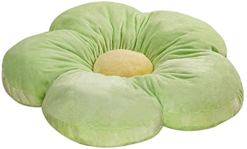 WYJHNLBEDC Bodenkissen Groß, Sitzkissen Kinder Stuhlkissen, 50x50 Blumen Kissen Flower Pillow Outdoor und Indoor für Kinderzimmer Boden/Gartenstuhl/Bürostuhl Grün von WYJHNLBEDC