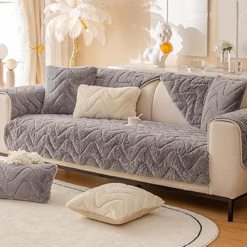 WYJHNLBEDC Sofa/Couch überzug, Sofa überwurfdecke, Warmer Super Weicher Plush Fleecedecke Sofabezug 1 2 3 Sitzer L Form U Form Ecksofa, Sofaschutz Hund Katze(70x150cm) von WYJHNLBEDC