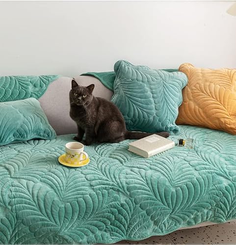 WYJHNLBEDC Sofa überwurfdecke, Sofaschutz Hund/Katze, Warmer Super Weicher Kurzer Plush Fleecedecke Sofa/Couch überzug/Sofabezug 1 2 3 Sitzer L Form U Form Ecksofa(45x45 Kissenbezug) von WYJHNLBEDC