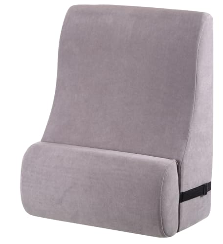 WSJHNLBEDC Lesekissen/Rückenkissen für Bett und Sofa, Memory Schaum Orthopädisches Keilkissen Verstellbare Kopfstütze und Abnehmbarer Bezug für Rücken, Nacken Und Beine. Grau, 57x45x30cm von WYJHNLBEDC
