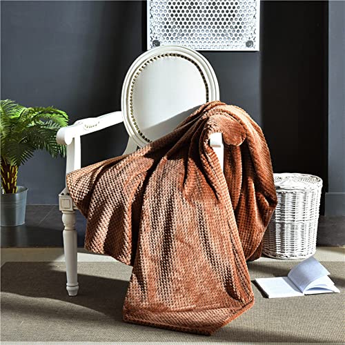 WYJHNLBEDC Hundedecke Flauschig Waschbar, Fleecedecke Klein, Kuscheldecke Flauschig Warme Decke, Tagesdecke/Bettüberwurf/Sofaüberwurf Hund Decke, Katzendecke für Katzen 95x125cm Braun von WYJHNLBEDC