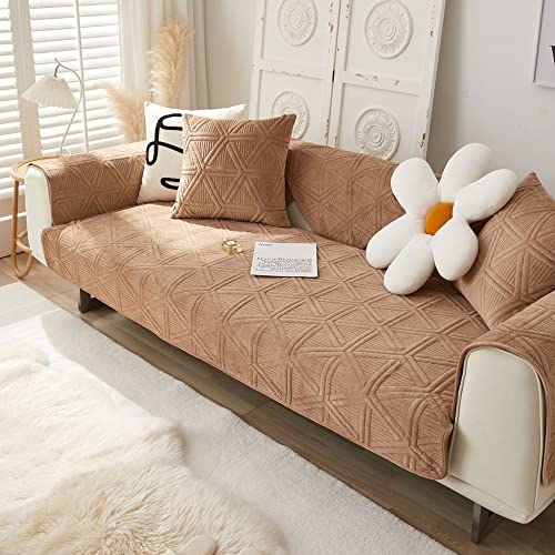 WYJHNLBEDC Sofa/Couch überzug, Sofabezug L Form/U Form/Ecksofa 3/2/1 Sitzer, Sofa überwurfdecke, Warmer Super Weicher Samt Sofaschoner Decken rutschfest, Sofaschutz Decke Hund Kratzschutz Katze von WYJHNLBEDC