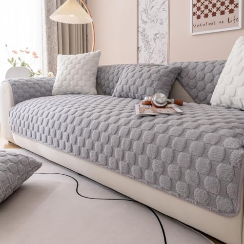 WYJHNLBEDC Sofa/Couch überzug/überwurf, Sofa überwurfdecke, Warmer Super Weicher Plush Sofabezug für Sofa L Form/U Form/Ecksofa 3/2/1 Sitzer, Sofaschutz Hund Kratzschutz Katze Grau 70x70cm WYJHNLBEDC Sofa/Couch überzug/überwurf, Sofa überwurfdecke, Warmer Super Weicher Plush Sofabezug für Sofa L Form/U Form/Ecksofa 3/2/1 Sitzer, Sofaschutz Hund Kratzschutz Katze Grau 70x70cm von WYJHNLBEDC