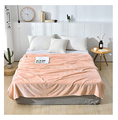 WYJHNLBEDC Tagesdecke 180x200, Sofa überwurfdecke, Kuscheldecke Flauschig Warme Decke Fleecedecke Schlafdecke Couch überwurf Sofa Decken überwurf Set Wolldecke Baumwolle Koralle von WYJHNLBEDC