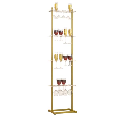 WYJREES Champagnerwand für Party, 4-stöckige Acryl-Champagner-Wandhalter mit 32 Glasschlitzen, beweglicher Champagner-Wandflötenständer für Hochzeit, Partys, Veranstaltungen, Brautpartys WYJREES Champagnerwand für Party, 4-stöckige Acryl-Champagner-Wandhalter mit 32 Glasschlitzen, beweglicher Champagner-Wandflötenständer für Hochzeit, Partys, Veranstaltungen, Brautpartys von WYJREES